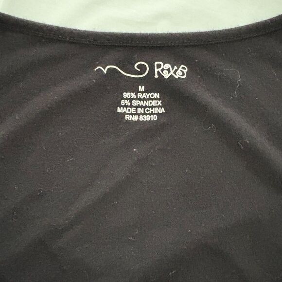 RXB Fringed Tank Size Medium Black EUC - Picture 7 of 7